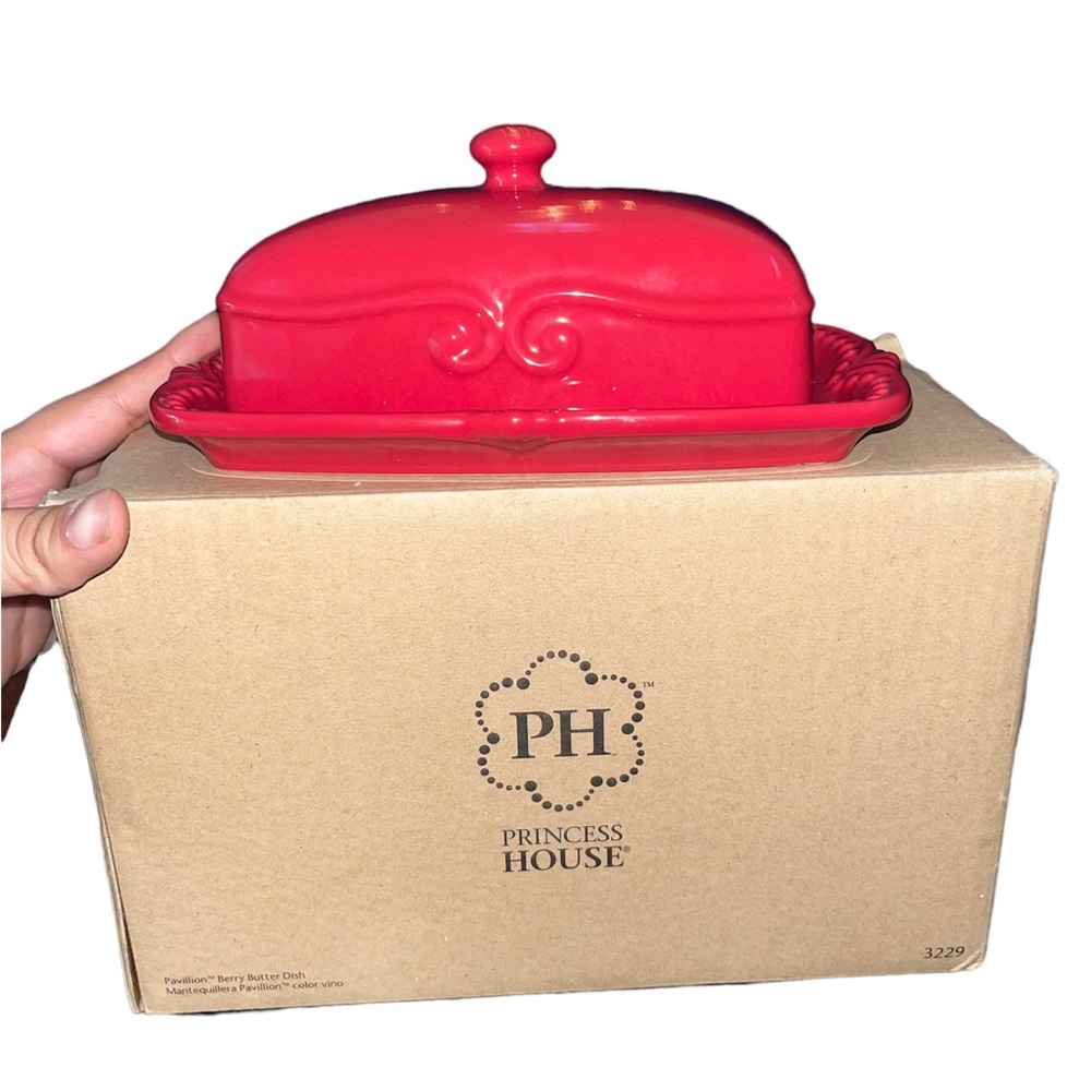 Princess house butter dish